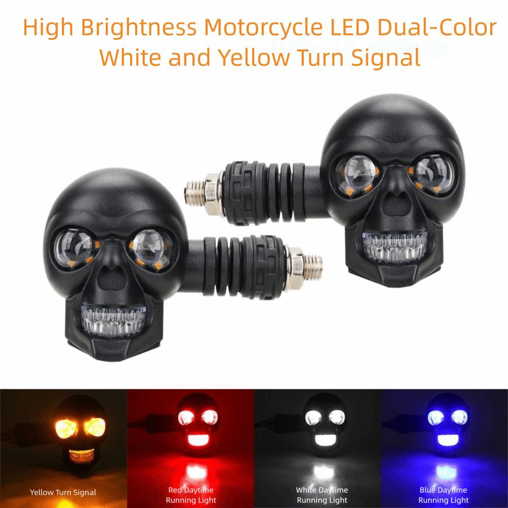 2Pcs DC 12V Motorcycle Turn Signal Lights Universal Fit Motorcycle Indicator Lamp Scooter Use