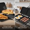 Aluminum Alloy Sandwich Pan Double Sided Aluminum Alloy Sandwich Pan Sandwich Grill Pan  Stovetop