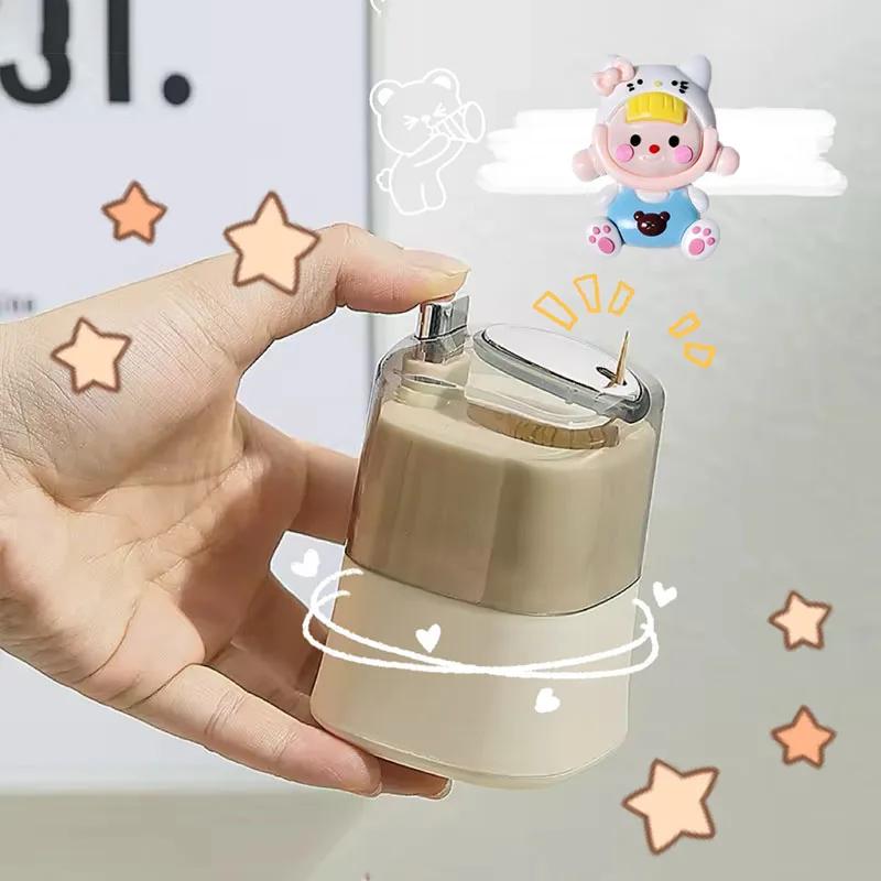 

Wholesale Creative Toothpick Storage Box Automatic Pop-up Toothpick Box Home Living Room Dining Room Push-type Toothpick Holder