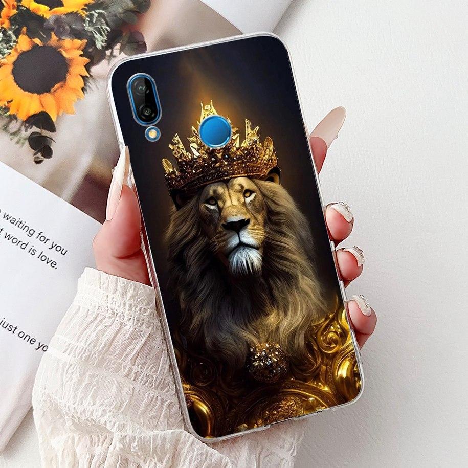 For Cover Huawei P20 Lite Phone Case ANE-LX1 ANE-LX2 ANE-LX3 Transparent Funda Cool Cartoon Cover On Huawei P20Lite Nova 3e Capa