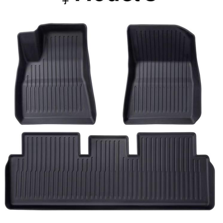 Tesla Model Y/3 Waterproof, Dirt-Resistant TPE Floor Mats - Easy to Clean, New Version