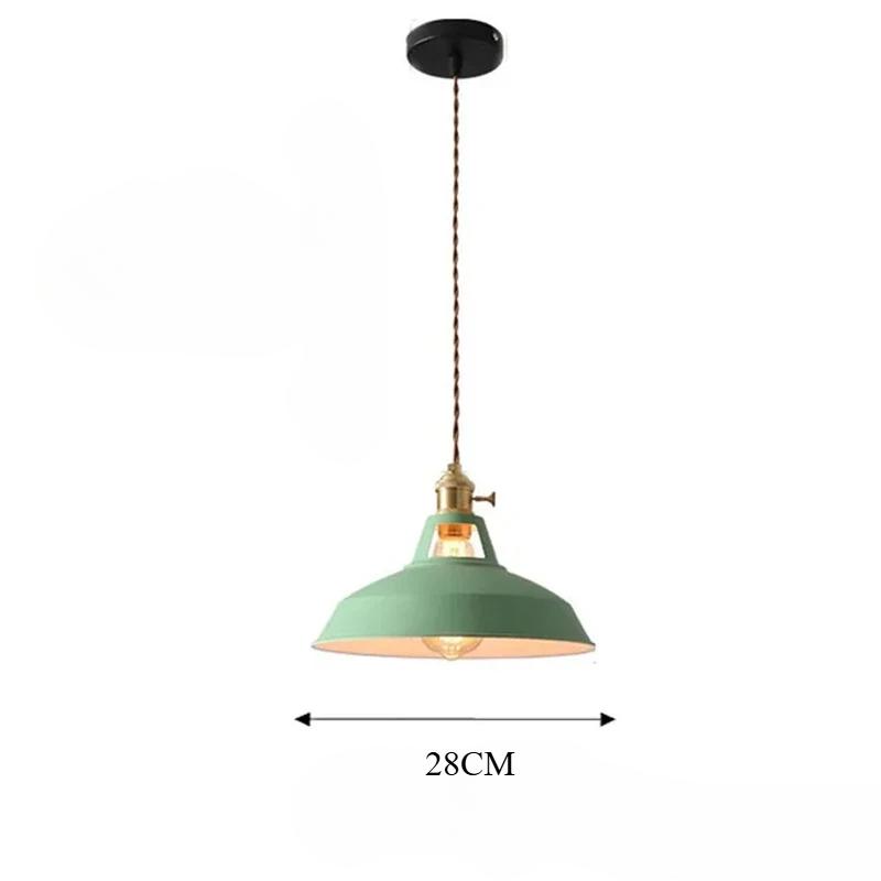 Industrial Vintage Hanging Lamp Colorful Loft Suspension Luminaire Restaurant Kitchen Chandelier Decorative Lamp LED