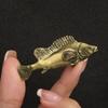 Vintage Brass Ocean Fish Watching Fishes Sea Animals Model Fishbowl Decoration Action Figures Education Miniature