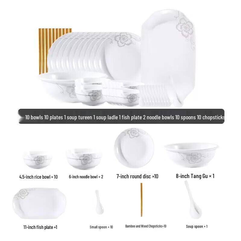 Yozoro Modern Enamel 18-Piece Dinnerware Set