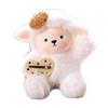 Doll Pendant Keychain Cartoon Lamb Wearing Necktie Plush Keyring Car Key Holder Pendant Backpack Accessories