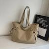 Casual Lightweight Nyl Cloth Women's Shoulder Bags Simple High Capacity Ladies Shopping Tote Bag Solid Color Female Handbags