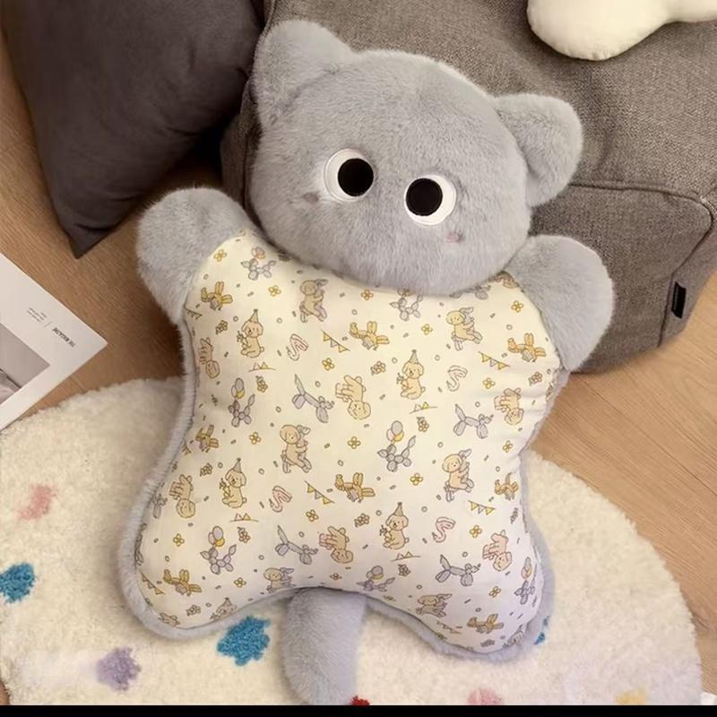 TreasuringU New Cat Plush Toys Cartoon Cat Stuffed Pillow Home Car Sleeping Soft Pillow Birthday gift