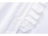 100% Cotton Romantic Lace Floral Stand Collar Embroidered Hollow Out Shirt Top