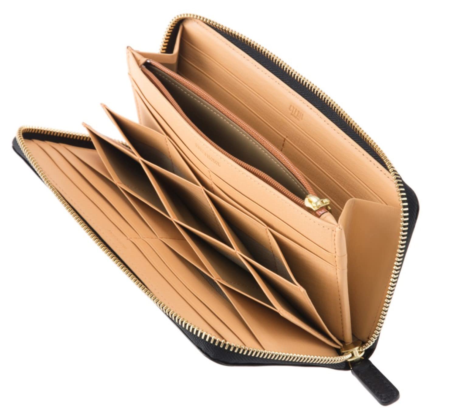 

Медовий стільник довгий гаманець на блискавці шкіряний 8238 [Cypris] (круглий пучок) Ширасагі чорний