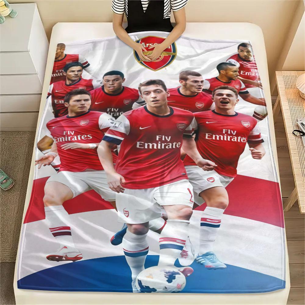 Arsenal F Print FlAannel Blanket, High Quality Comfortable for All Seasons, Home Decor, Warmth and Comfort