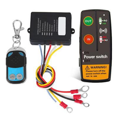 1 Set Multi-function Electric Winch Remote Control Kit, 9-24V, 433MHz, For Jeeps, ATVs, SUVs, And Trucks Cars