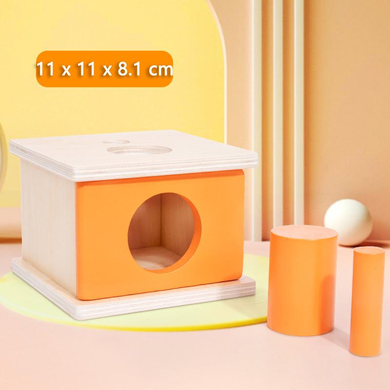Holzobjekt Dauerhafte Box Montessori Spielzeug Baby Sortieren Zuordnen Box Ball Münze Sensorisch Dropsy Farbe Form Lernspiele Kind