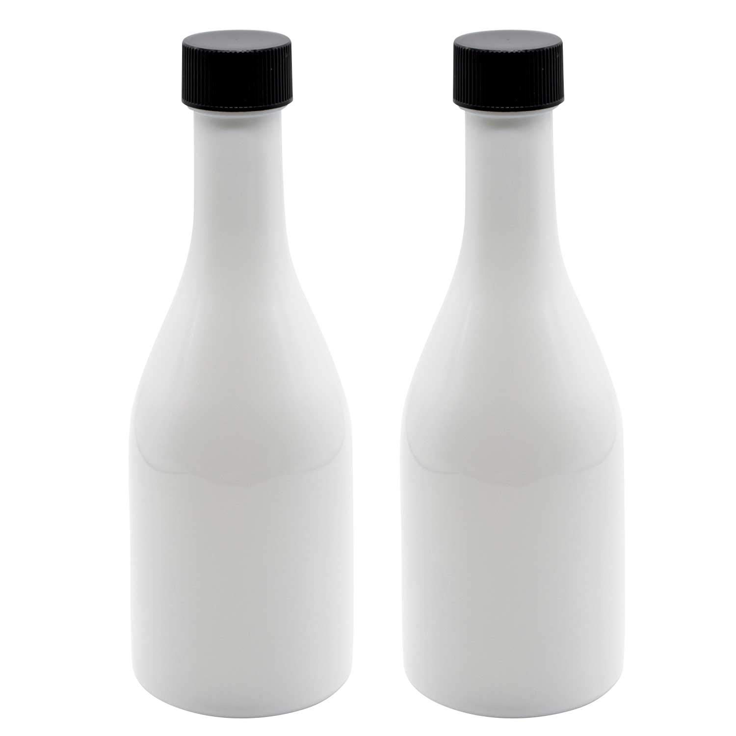 

Otsuka Glass Kitchen Decor Storage Bottles (Jugs), Beverage Bottles, 300ml, Set of 2, White, Made in Japan, SD300-AITO-2P