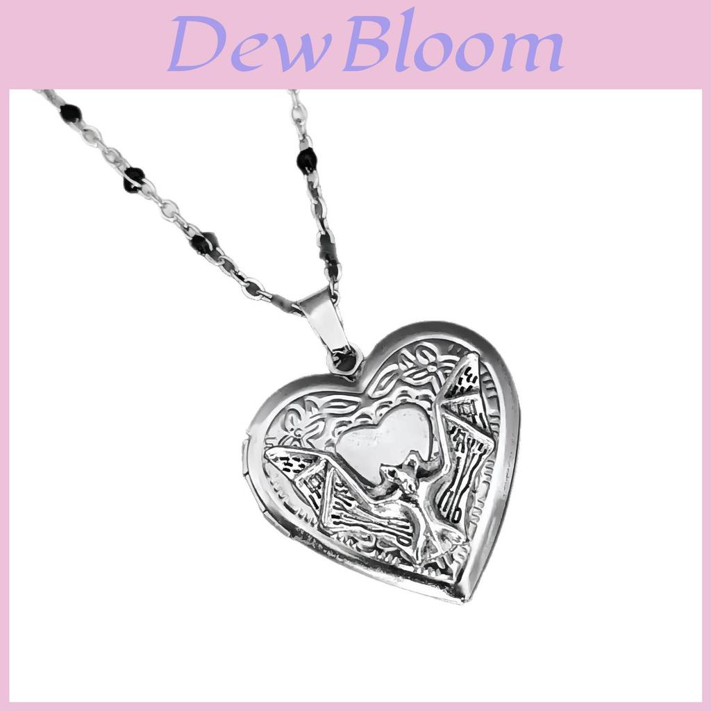Gothic Heart Shape Necklace With Stainless Steel Pendant For Alternative Fashion Fans