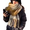 Christmas Long Plaids Blanket 245cm Oversized Winter Fall Warm Scarf Tartan Scarves Wrap Shawl Classical Tassels