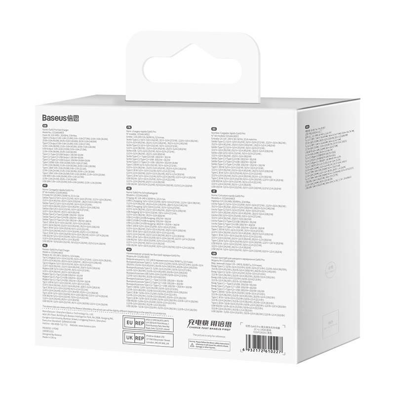 Ładowarka Sieciowa Baseus Gan5 Pro 2Xusb-C + Usb, 140W (Czarna)