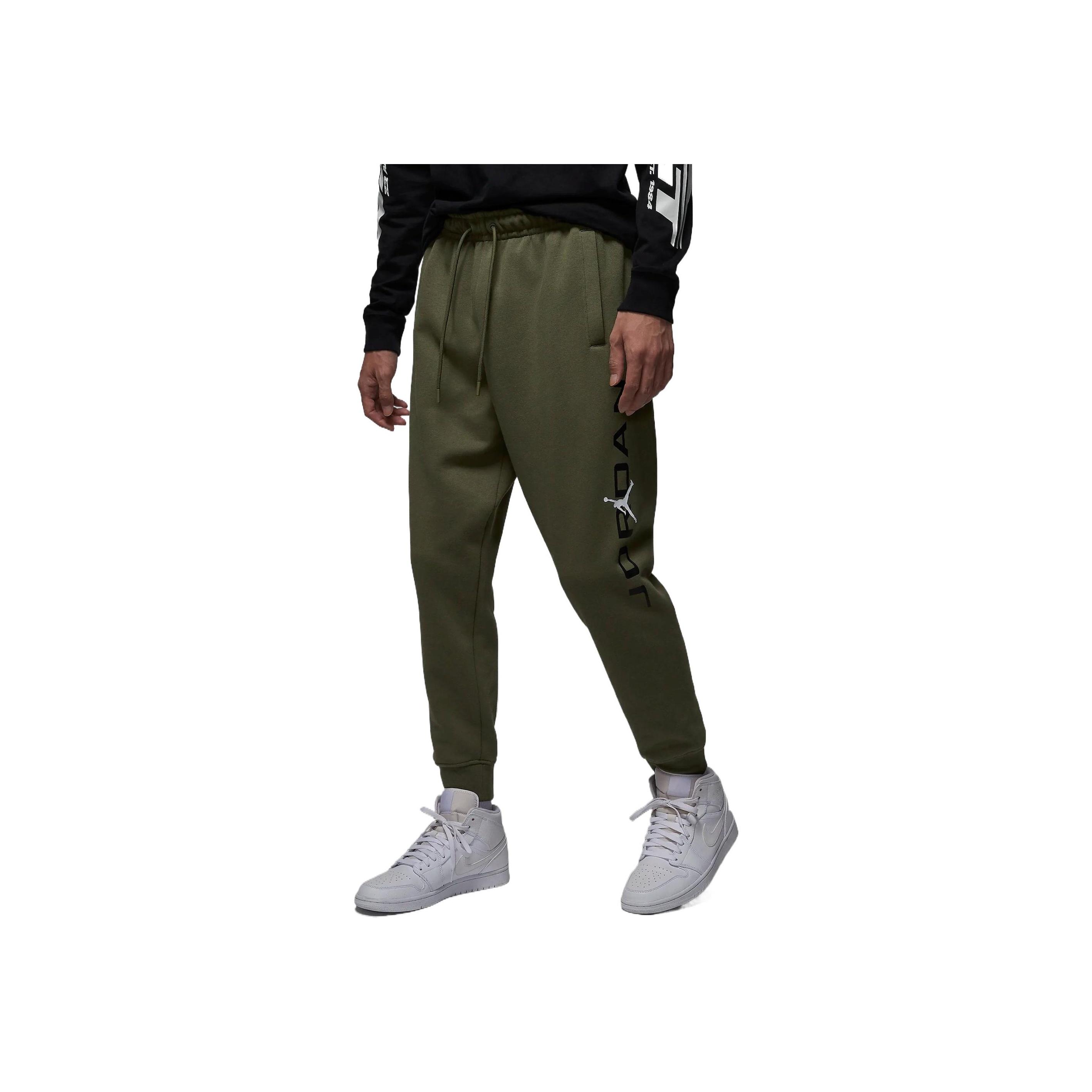 

New Jordan Knitted Sports Pants Men s Medium Olive Green HQ4646-222 L