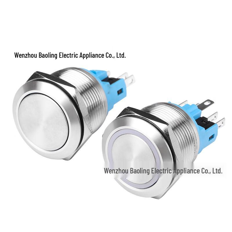 

Zhuochi 22mm Metal Push Button Switch CN plug (adapter included)