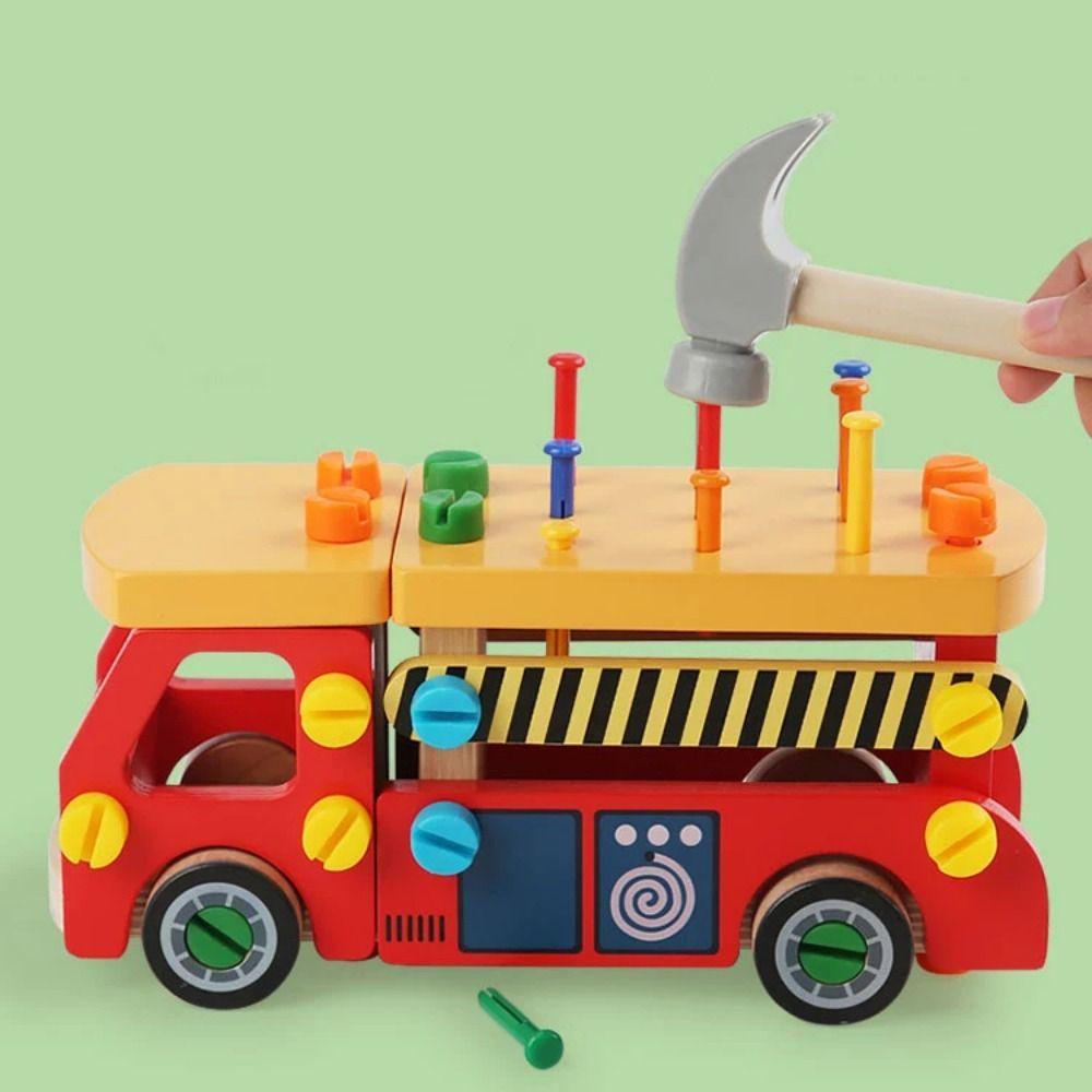 

Play Screw Tools Children 3D Busy Board Ability Training Training Screwing Nut Truck Toddler Gifts Style 2