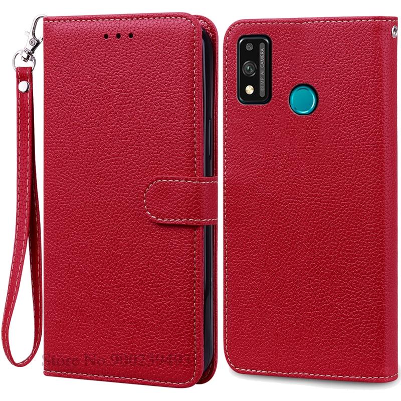 For Honor 9X Lite Etui Lær Flip Lommeboketui For Honor 9X Lite JSN-L21 JSN-L22 JSN-L23 Deksel Honor 9 X Lite Telefonetui Fundas