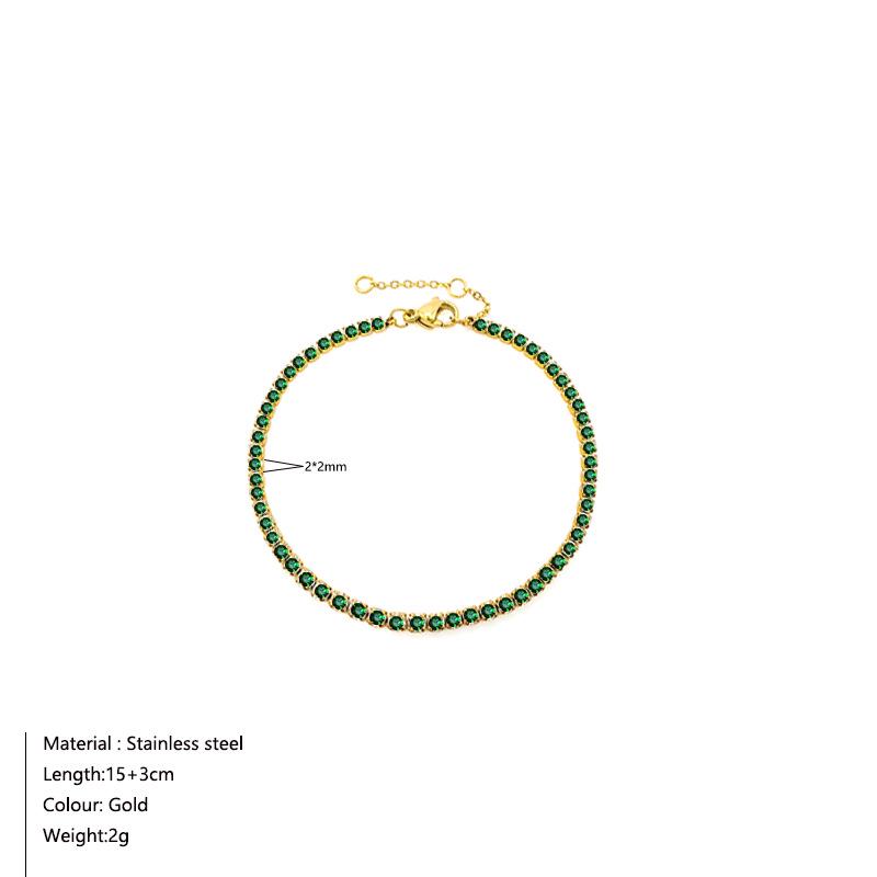 European & American Luxury Geometric Zircon Tennis Bracelet