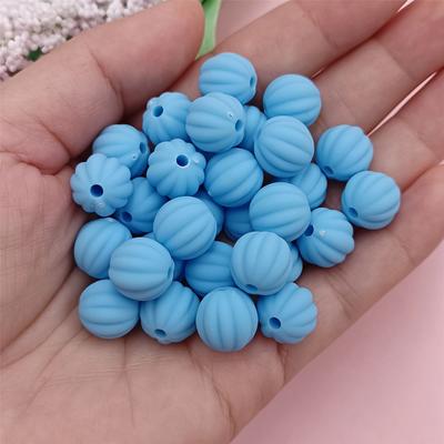 Cadouri margele de cauciuc Brățări Fabricarea de bijuterii DIY dovleac Colier lucrat manual Mărgele vrac 30 buc 12 mm