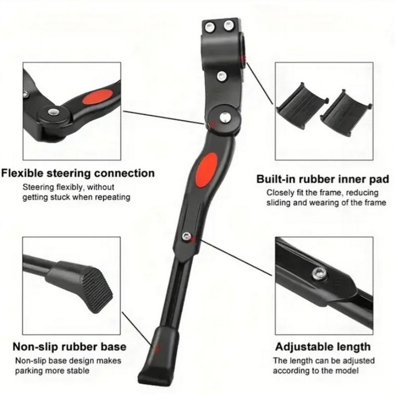 Adjustable Bicycle Kickstand Parking Rack Bicycle Side Support Kickstand for 22 24 26 Inch Mountain Bike