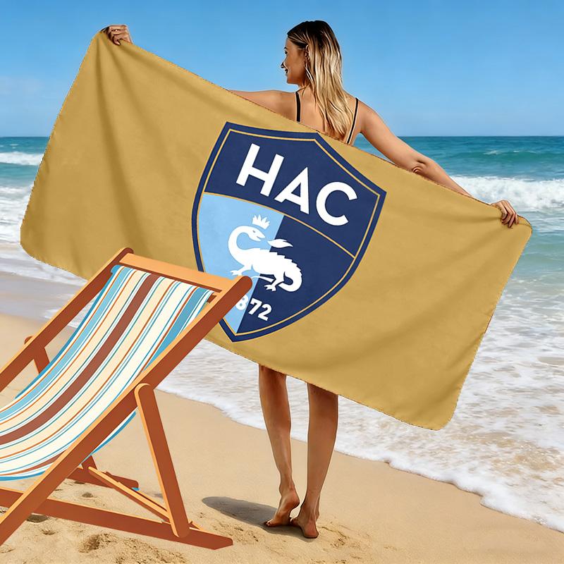 Le Havre Athletic Club Print Beach Towel, Large Soft Quick Dry Towel for Beach Camping Swimming