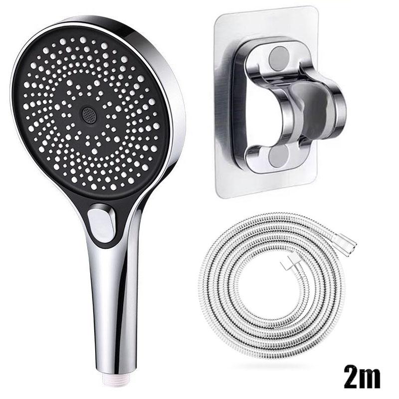Showerhead Large Panel Replete for Shower Accessories Three Modes Shower Heads High Pressure Bathroom Showers Parts Fixture Home