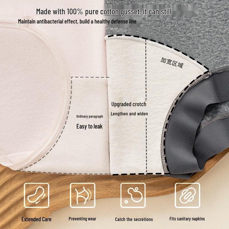 Urban Lady Women's 100% Cotton Antibacterial Boxer Briefs 3-Pack