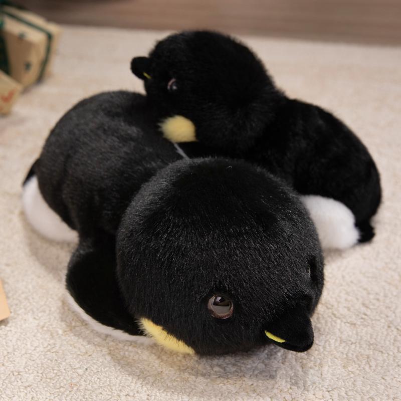 New Simulation Prone Position Platypus Duckbill Penguin Plush Animals Toys Pillow Super Soft Dolls Birthday Gifts Home Decor