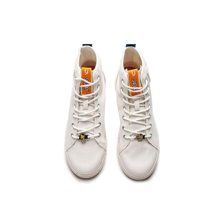 Anta Snoopy X  Lifestyle Series Durable Breathable High-Top Sneakers Men Sneakers Ivory-White 912138604-1