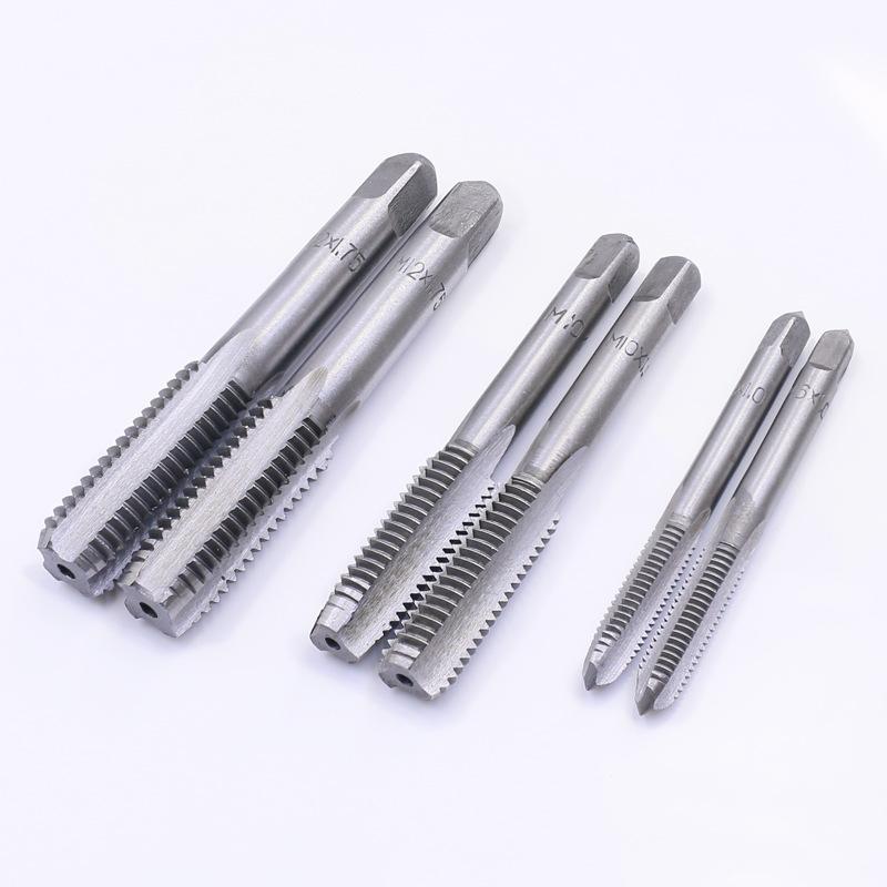 High Speed Steel Thread Tap Set M3-M24 Straight Fluted Hand Taps for DIY Woodworking Machinery