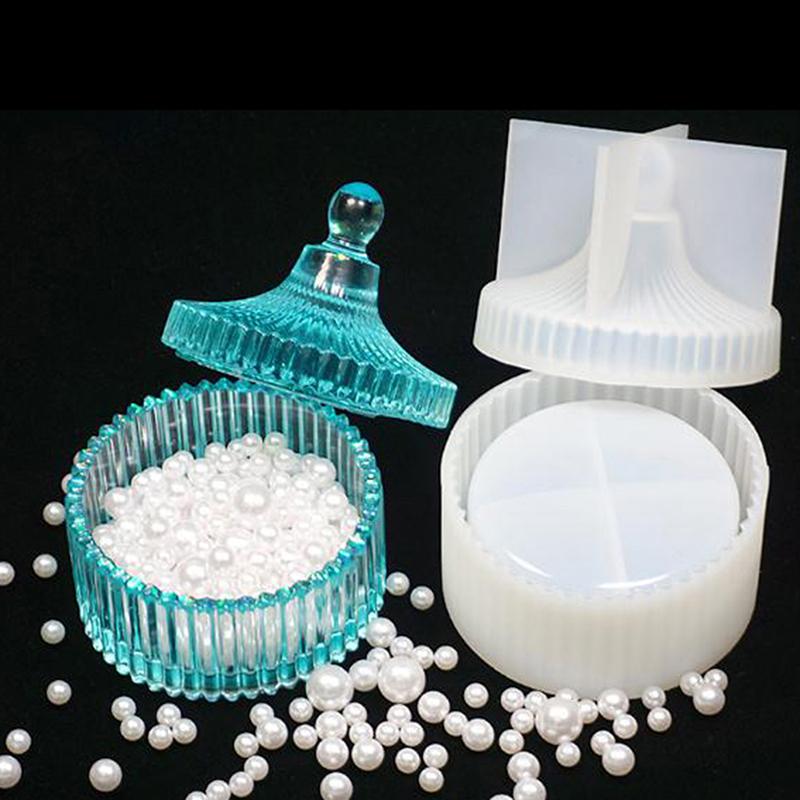 Silicone Jewellery Bead Storage Box Mold Resin Making Mould Casting Craft