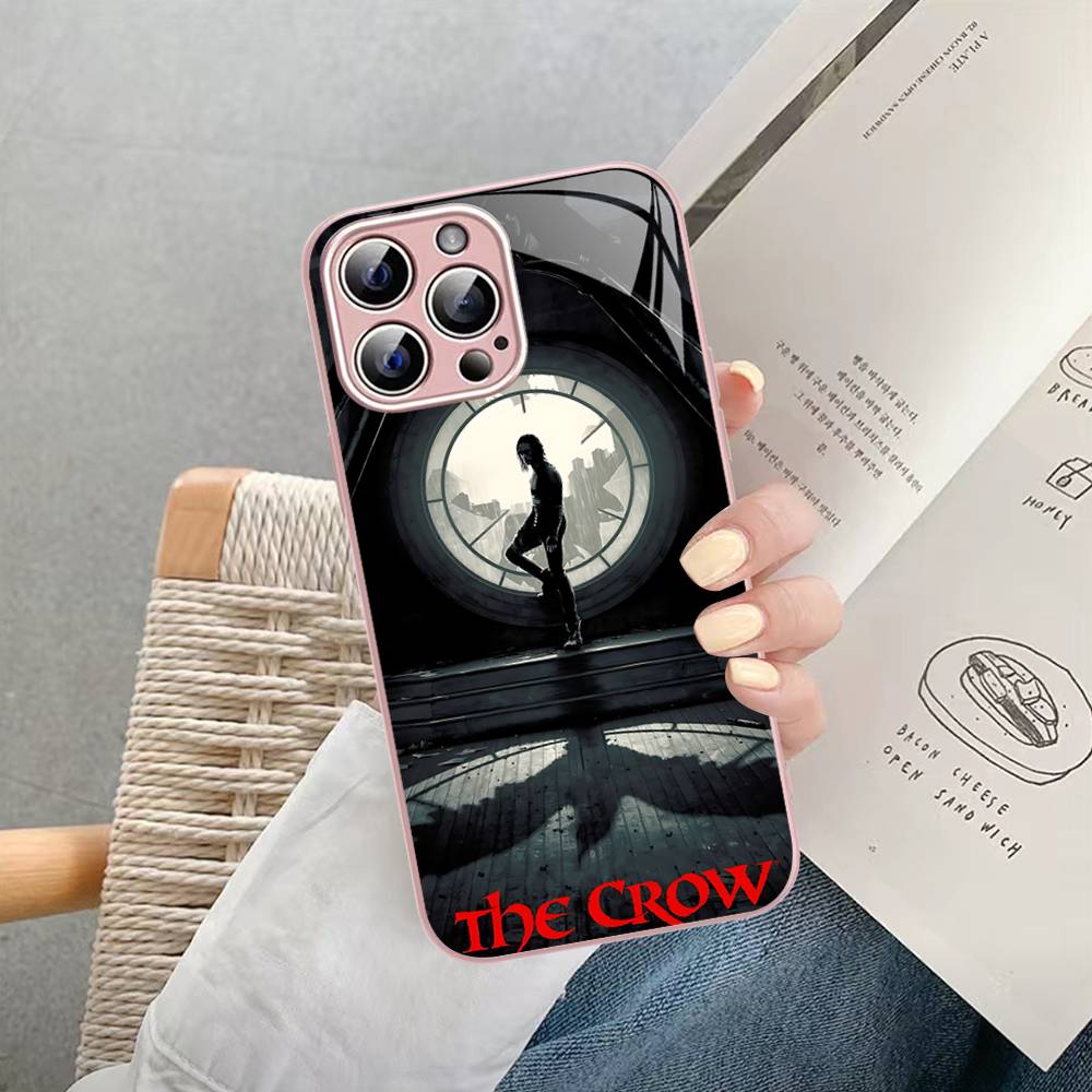 T-The C-Crow Classic Movie Tempered Glass For Iphone 14 13 12 11 Pro Mini XS MAX 14Plus X XS XR Cover