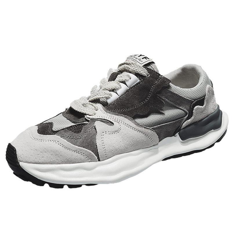 Winter Trendy Shoes New Breathable Men's Shoes Niche Guochao Sports Shoes Men's Casual Dissolving Dad Shoes