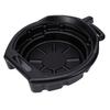 15L Oil Drain Pan with Pour Spout Black Anti Splash Oil Drip Catcher Container for Car Motorcycle Truck