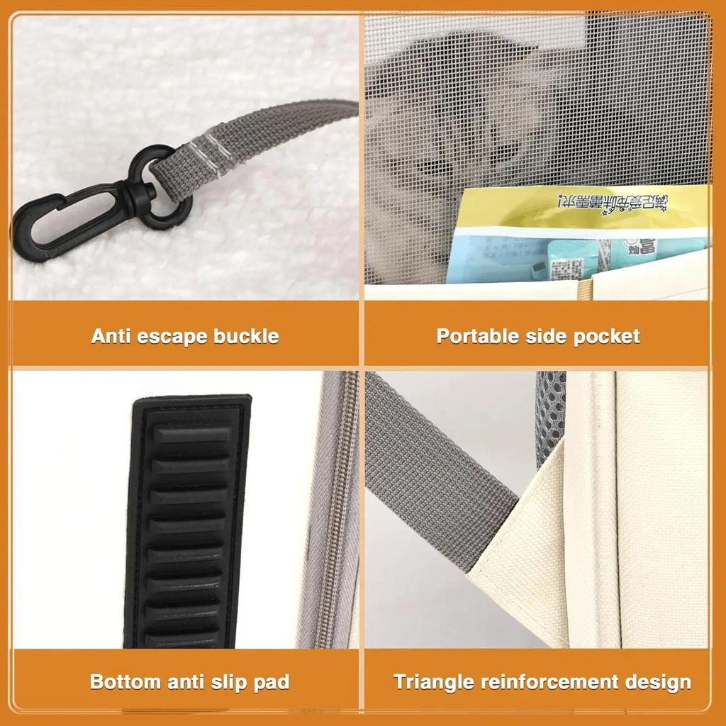 Cat Backpack Pet Supplies Out Puppy Backpack Foldable Pet Bag Large Capacity Breathable Portable Cat Backpack Dog Bag