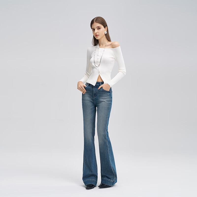 

Women s Retro Slim-Fit Flared Jeans 29