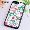 love Sewing Machine Pattern For iPhone 17 Air 16 Phone Case Cover 15 14 plus 12 13 pro max coque Fundas