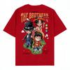 ONE PIECE Luffy Ace Sabo Brothers Unisex Pure Cotton Tshirt 2026 Summer Anime Print Round Neck Loose Family Short Sleeved Top