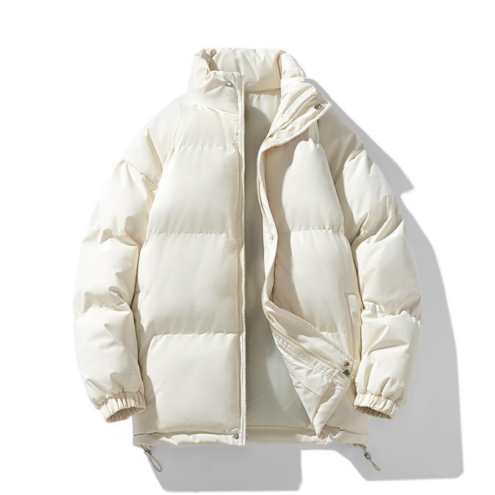 Fleece and Thickened Thermal Stand-up Neck Cotton-padded Jacket Men's Winter Versatile Casual Jacket