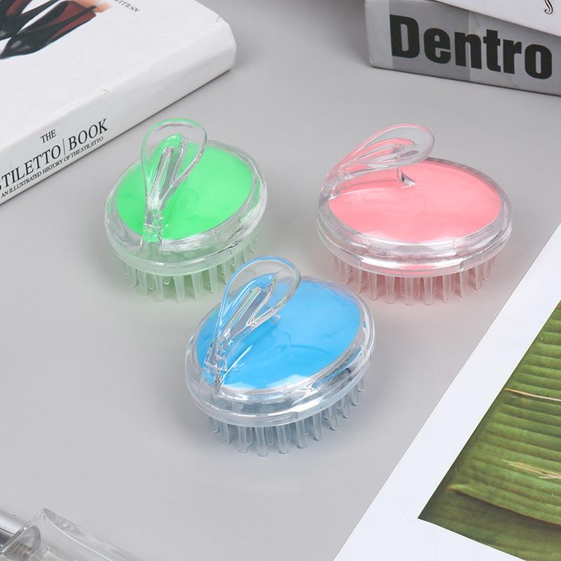 1 st handhållen schampomassageborste bad dusch hårrengöringsborste kam