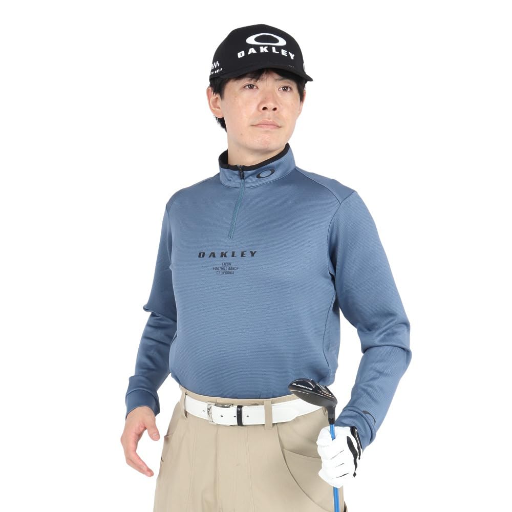 

Oakley Modern Pleasant LS Mock Dark Aqua XL Size 6.0 (66Y) (Japanese 2XL)