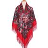 160*160Cm Ethnic Large Square Scarf For Woman Shawls Tassel Floral Print Headscarf Turban Wraps Russian Babushka Bandana Blanket