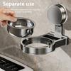 Portable Wall Mount Bathroom Ashtrays Sturdy Carbon Steel Toilet Smoker Accessories for Hotel Home Easily Installion