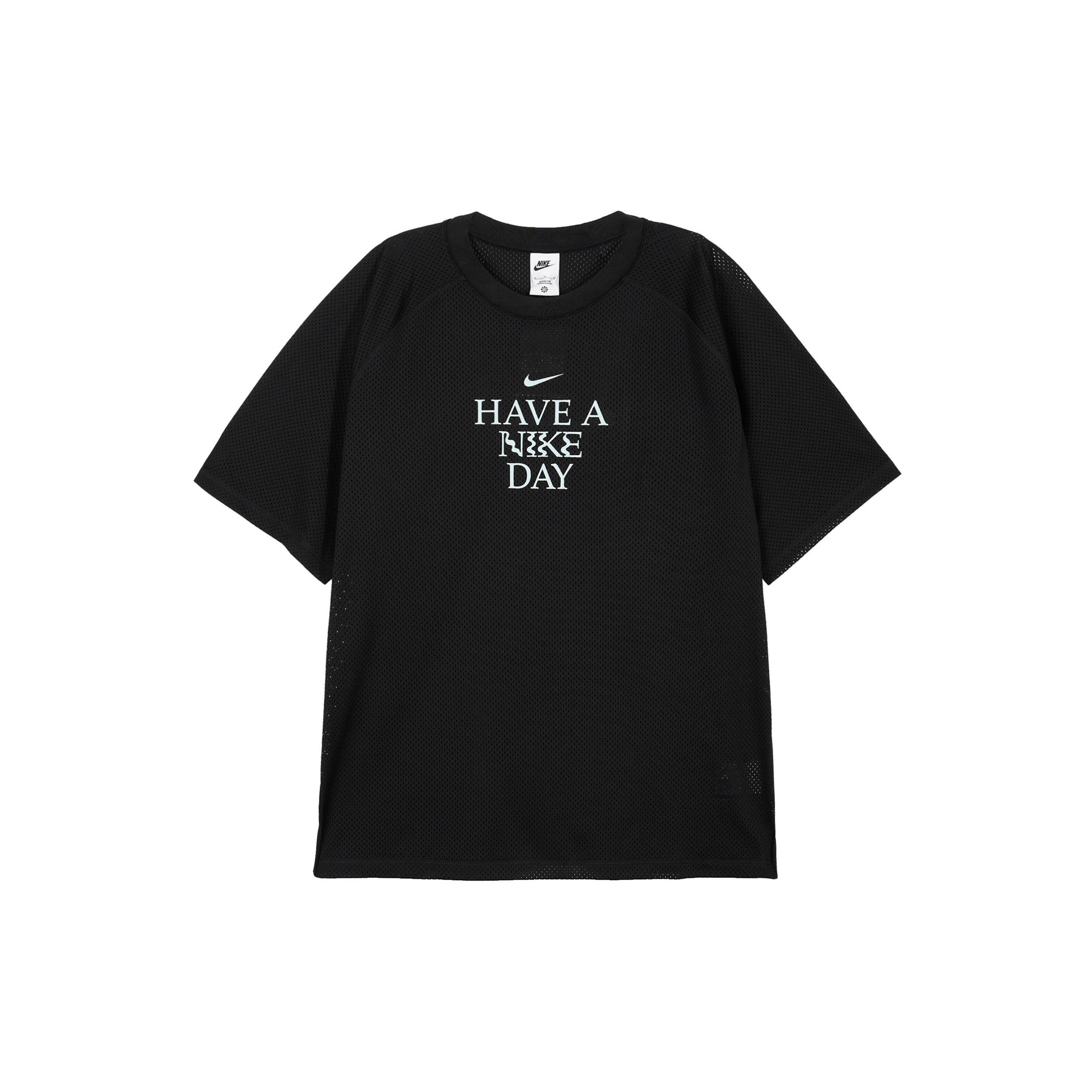 

Мужская дышащая спортивная футболка свободного кроя с логотипом Nike и короткими рукавами, черные FQ0358-010 L