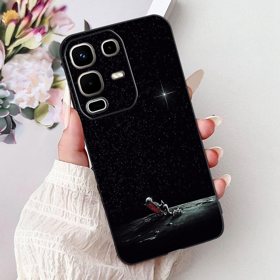 Per Infinix Note 50s X6870 Cover Posteriore Per Infinix Note 50s 5G Custodia Silicone Moda Lusso Fiori Gatto Carino Dipinto Divertente Paraurti