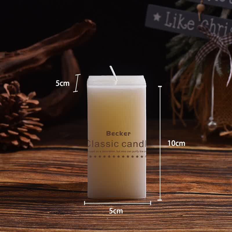 LIEI Ivory White Cup-shaped Decorative Candle