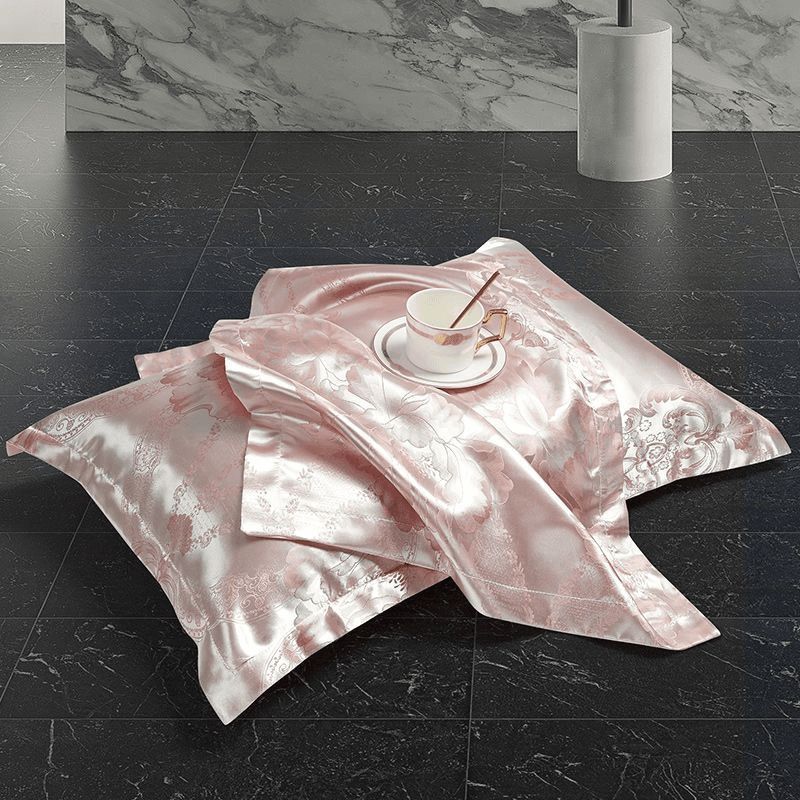 2pcs Luxurious Jacquard Pillowcases, Soft & Comfortable, Washable for Bedroom or Guest Room Decor, Bedroom Decor and Accessories